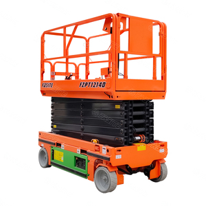 Plataforma Elevadora de Tijera Autopropulsada Hidráulica para Construcción con 13.8m de Altura de Trabajo FZPT1214D Alquiler de Plataforma Elevadora de Tijera FZPT1 - Product Image 1