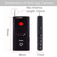 CC308+ Detektor Sinyal Kamera Nirkabel Lensa Gelombang Radio WIFI GSM RF Fungsi Deteksi Antena Portabel