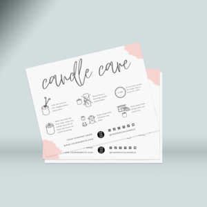 Cartes de remerciement personnalisées en carton, pages d'insertion pour brochures, cartes d'entretien des produits avec <span class=keywords><strong>impression</strong></span> sérigraphique pour emballages professionnels - Product Image 3