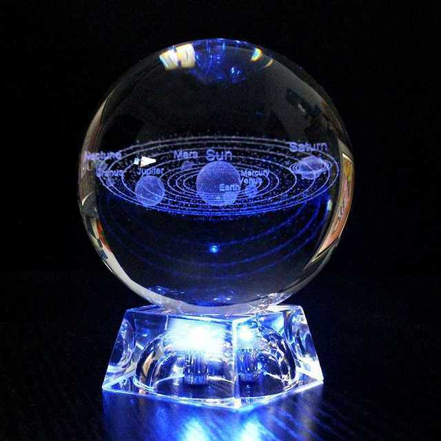 Wholesale Hot Selling K9 clear Crystal Glass Globe Custom 3d logo Laser Engraved Crystal Ball for Souvenir Gift