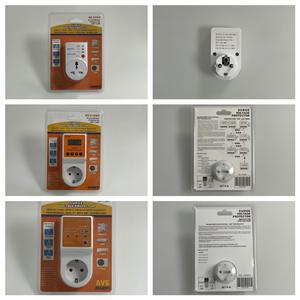 Protector de Sobretensión de 20 Amperios y 230 VCA con Enchufe Europeo para Refrigerador y TV, con Protección Contra Sobretensión - Product Image 1