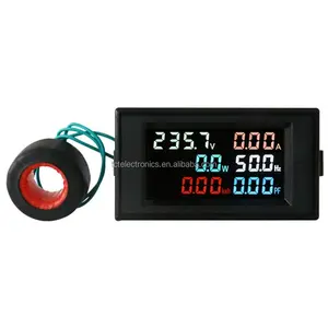 6 In 1 AC Monitor D69-2058 AC Digital Voltage And Current Power Frequency Factor Electricity Meter Multi-Function Power Monitor