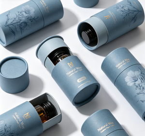 Cosmetic Paper Tube Green Gold Foil Recyclable Packaging for Face <b>Cream</b> Skincare Packaging Tube with Foam Insert - Product Image 5