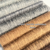 Tissu d'ameublement en chenille peluche, imprimé, résistant à la décoloration, pour la décoration intérieure