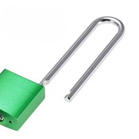 Cadenas de sécurité universel à triple revêtement en acier chromé trempé, anodisé, antirouille, avec déverrouillage par clé