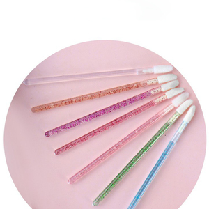 Lot de 50 mini-brosses à lèvres solides jetables FENGFLY, à manche en cristal, pour cils et lèvres, prix bas, approvisionnement mixte - Product Image 4