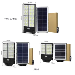 JSJ093 300 W IP65 LED Luz de Rua Solar Módulos Múltiplos de Instalação Iluminação Automática com Sensação do Corpo Humano ao Ar Livre