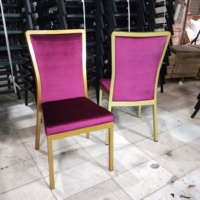 Sillas de comedor de aluminio personalizables en color para bodas, conferencias, restaurantes, hoteles y reuniones