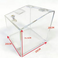 Boîte de rangement en acrylique transparente de qualité alimentaire pour bonbons, collations et produits secs, boîte de rangement pour la vente au détail et l'usage domestique