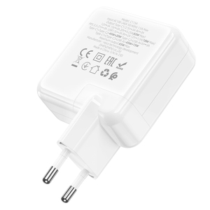 HOCO 65W GaN <span class=keywords><strong>Chargeur</strong></span> mural de voyage rapide pour iPhone 15 14 13 Pro Max PD Dual <span class=keywords><strong>USBC</strong></span> QC3.0 PPS Adaptateur pour <span class=keywords><strong>Samsung</strong></span> S24 S23 - Product Image 3