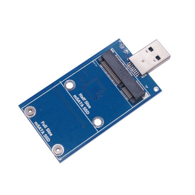 Mini SSD Case MSATA to USB 3.0 Hard Drive Case MSATA USB Adapter External Solid State Disk Supports 30*30/50 MSATA SSD Hard Disk