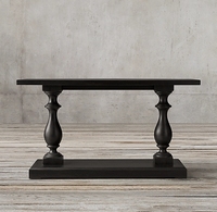 Table console de salon de style américain personnalisée Rhoohill, meubles vintage de style campagnard français, table d'entrée en chêne blanc