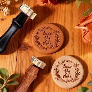 Molde de latón de alta calidad con logotipo personalizado para hornear pan, sello de hierro para pasteles, sello de arcilla caliente para repostería. - Product Image 1