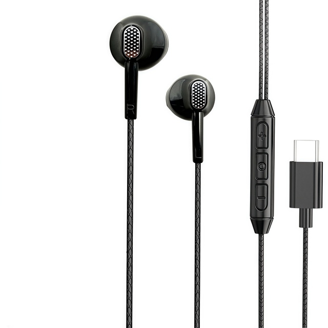 Latest Type C Digital Earbuds Universal Wired in Ear Headphones for Bulk Sale