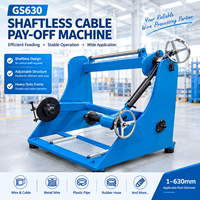 Machine de déroulement passif de bobines GS630 400mm 500mm 630mm pour câbles et fils