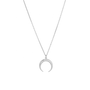 Elegante collana pendente mezza luna in acciaio inossidabile placcato oro dolce nuova catena femminile gioielli <span class=keywords><strong>per</strong></span> regalo di amici - Product Image 4