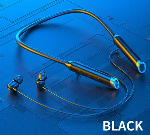 Cómodos auriculares inalámbricos para llevar, Auriculares deportivos de silicona con transmisión de 10 metros para colgar en el cuello multicolor