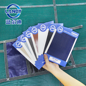 Couverture de sécurité en maille pour piscine LANDY certifiée ISO9001, durable, imperméable, en PP, épaisseur 1 mm, sur mesure pour piscines hors sol - Product Image 3