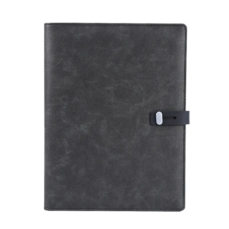 2022 Multifunction Business Power Bank Notebook PU Leather A5 Powerbank Diary for Men Office Business