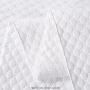 Özel örgü triko kumaş yatak örtüsü 100% Polyester su geçirmez nefes nokta desen ile - Product Image 1