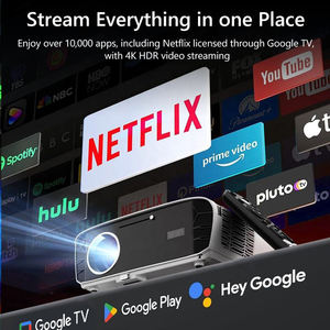 เครื่องฉายวิดีโอ <span class=keywords><strong>Google</strong></span> TV อัจฉริยะแอนซี1080P 4K 1850โรงงานพร้อมด้วย ToF Focus & NFC สำหรับ Beamer บ้าน - Product Image 2