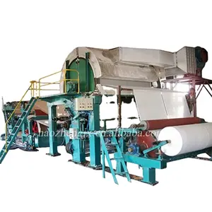 Línea de fabricación de papel higiénico de 2400mm, 15 toneladas/día, a partir de papel reciclado, máquinas de bajo costo