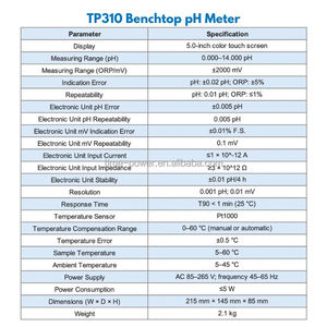 Factory Direct Benchtop pH Metre pH Tester Digital <strong>Phmetro</strong> with High-Resolution LCD NIST pH Solution for Lab and Industrial Use - Product Image 3