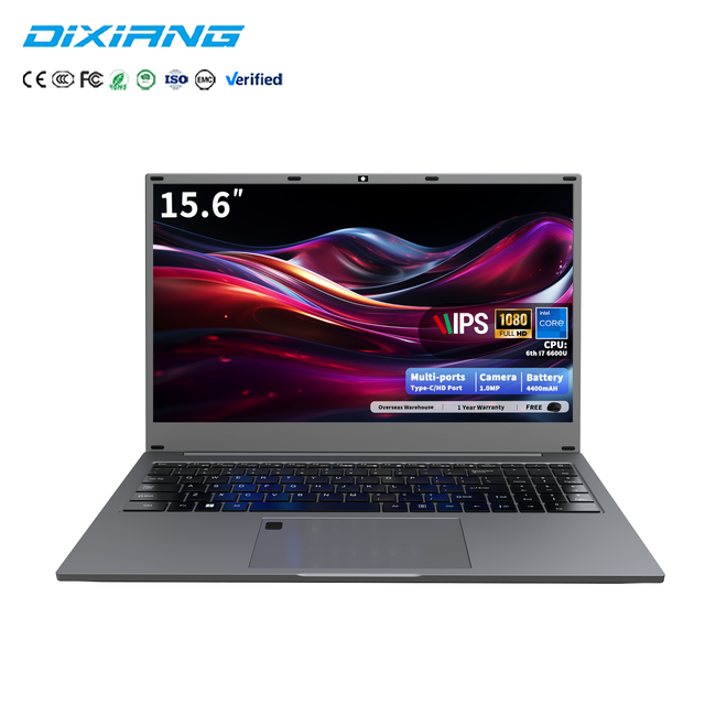 Wholesale Cheap Factory Price New 6th Gen Intel I7 6600U 15.6" Plastic Shell 8GB RAM 128GB SSD Business Laptop Wins 10/11