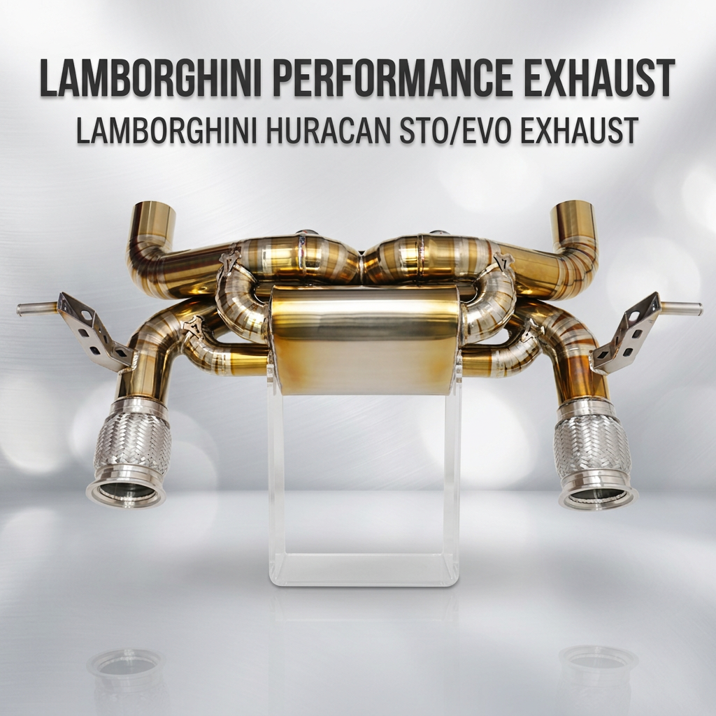 VantaFlow Titanium Catback Exhaust System for Lamborghini Huracan STO EVO 5.2L 2020-2026 Performance Exhaust Vacuum Valve With Muffler