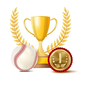 Custom Metal Baseball Trophy Cups Awards Sport Medals And Gold Trophies