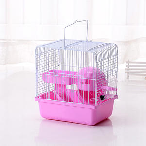 Durevole di lusso Villa d'oro scatola di alimentazione porta criceto portatile gabbia solida fatta resistente in plastica filo di acciaio vassoio in plastica - Product Image 3