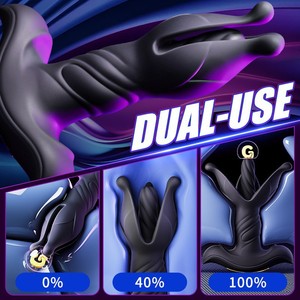 Hell Flower Telescopic Anal Plug Prostate Massager with Wireless <b>Remote</b> <b>Control</b> Dual-Use <b>Vibrator</b> for Adults Factory Wholesale - Product Image 2