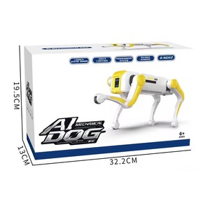 Робот-собака с дистанционным управлением на базе ИИ, многофункциональный программируемый электронный робот-собака для трюков с подсветкой, 2,4 ГГц - Product Image 3