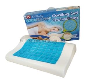 Supporto cervicale supporto contorno collo e <span class=keywords><strong>schiena</strong></span> sollievo dal dolore Memory Foam contorno <span class=keywords><strong>cuscino</strong></span> in Gel <span class=keywords><strong>di</strong></span> ghiaccio con scatola regalo <span class=keywords><strong>di</strong></span> colore - Product Image 1