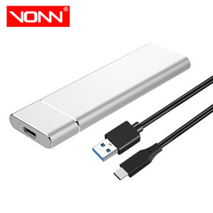 Prix d'Usine NVMe NGFF USB 3.1 Type-C Haute Vitesse SSD M.2 Double Protocole Boîtier de Disque Dur Mobile en Aluminium - Product Image 1