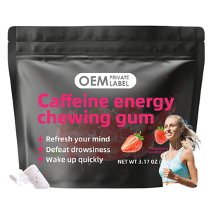 Fabricación y Suministro de Suplementos Dietéticos de Goma de Mascar con Cafeína, Marca Privada OEM ODM, Fórmula Personalizada - Product Image 1