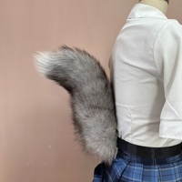 Queue de renard en fourrure pour cosplay, accessoire de déguisement DIY, décoration de taille, style anime japonais mignon, pour femmes adultes