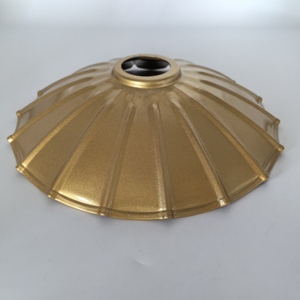 <span class=keywords><strong>Paralume</strong></span> Cinese Fatto a Mano in Ferro a Forma di Foglia di Loto, Diametro 24,5 cm, per Lampada a Sospensione Vintage da Interni - Product Image 2