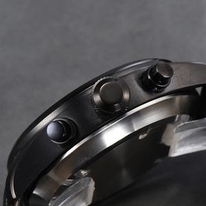 Reloj de Pulsera de Moda Parnis de 42 mm con Caja de Acero Inoxidable, Correa de Cuero Negra, Cronógrafo de Cuarzo para Hombre, Marca de Lujo 2026 - Product Image 5