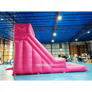 Château gonflable commercial <span class=keywords><strong>avec</strong></span> grande <span class=keywords><strong>toboggan</strong></span> rose <span class=keywords><strong>et</strong></span> <span class=keywords><strong>piscine</strong></span>, château sauteur pour enfants, équipement de location pour fêtes - Product Image 4