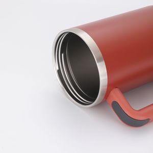 Mug de <span class=keywords><strong>voiture</strong></span> isotherme sous vide en acier inoxydable 304 de 40 oz, grande capacité, inspiré du Big Mac, avec poignée et paille, pour boissons glacées, pour le transport transfrontalier - Product Image 3