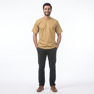 Camiseta Transpirable de Hombre, Estilo Nuevo, Hombros Caídos, Venta al Por Mayor, Precio Económico, Secado Rápido, Diseño de Logotipo Personalizado, 100% Poliéster - Product Image 1