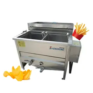 Commercial Two Baskets Electric Fried Chicken Fish Frying Machine Fresh French Fries Potato Chips Deep Fryer