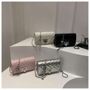 New women's classic single strap shoulder <b>bag</b>, fragrant and fashionable polyester button closure crossbody <b>bag</b> - Product Image 4