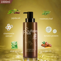 Après-shampoing à l'huile d'argan sans sulfate Nuspa, prix de gros, 1000 ml, hydratation efficace, améliore la sécheresse des cheveux