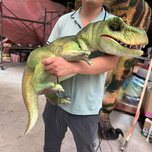 Marioneta de Mano de Dinosaurio <span class=keywords><strong>Raptor</strong></span> Realista con Sonido, Fácil de Controlar, en Venta - Product Image 5