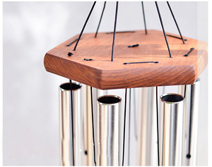 Campanas de Viento Decorativas para Exteriores, Modelo E148, con Tubos de Aluminio de 30 Pulgadas y Diseño de Hojas, Decoración para el Hogar, Afinadas Musicalmente, Conmemorativas, Venta al Por Mayor - Product Image 2