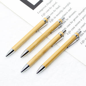 Retractable <b>Pen</b> Bulk Writing Eco Friendly Wooden Bamboo Ballpoint <b>Pen</b> with Custom Logo - Product Image 2