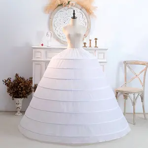 Neue 8 Kreise extra große Super Ponse Hochzeits kleid Promenade Fischgräten Petticoat Kleid Leistung Braut