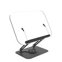 Support de lecture rotatif à 360 degrés en métal BONERUY R22, pliable pour un rangement facile, pour tablettes et ordinateurs portables pour enfants au bureau